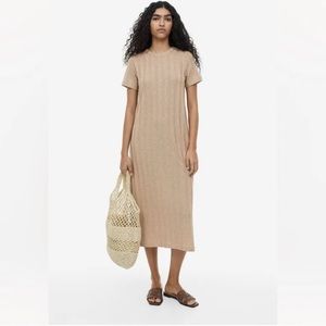 H&M - Ribbed Midi Dress - S